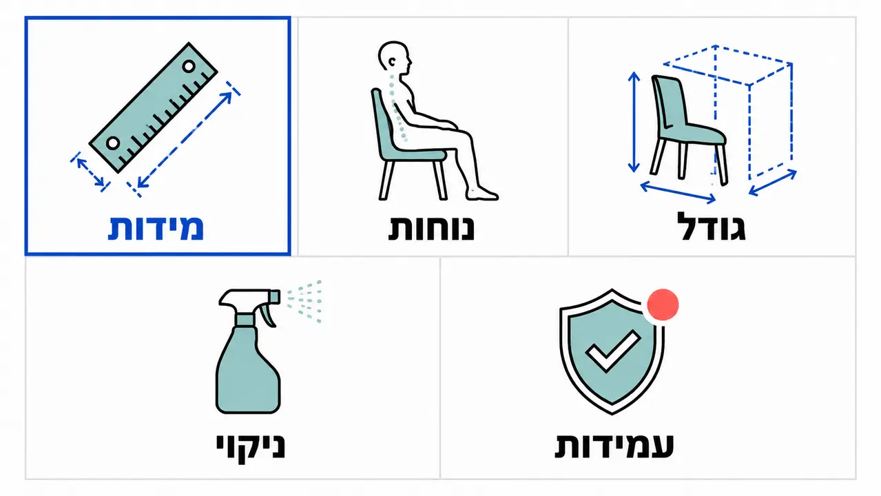 צ'ק ליסט רכישה לפי פרמטרים של תפעול יומיומי