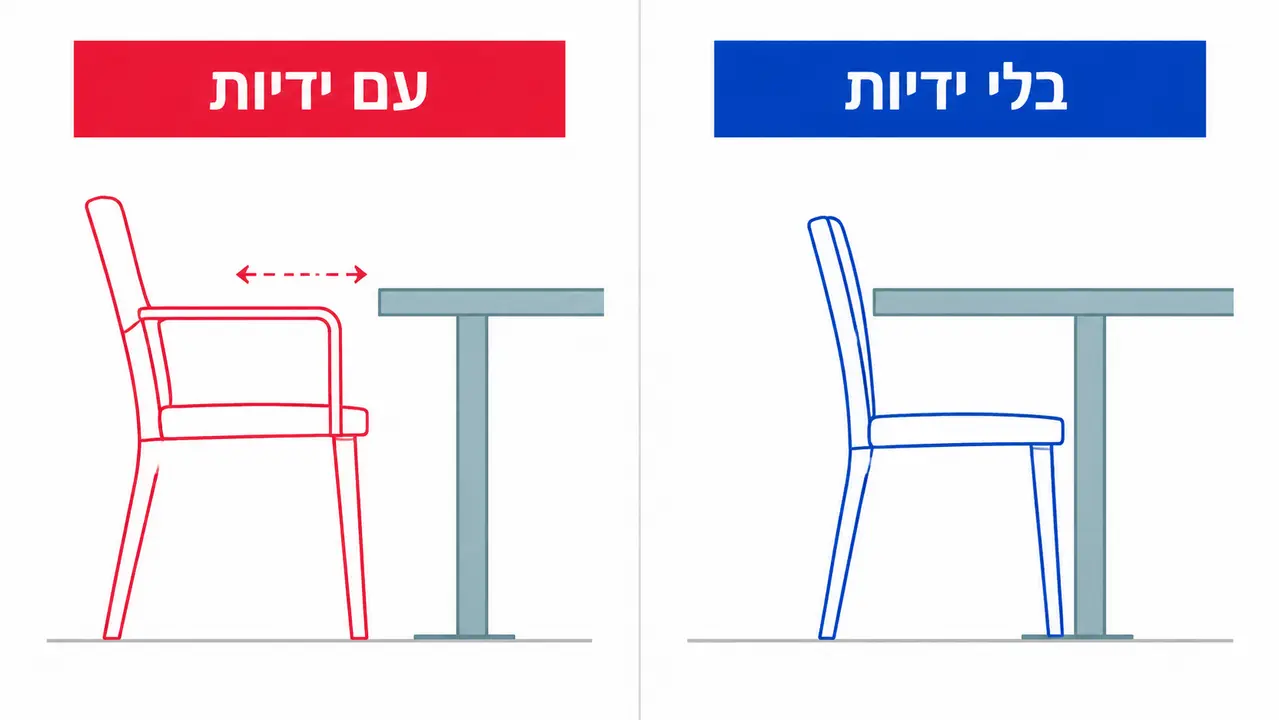 כיסאות מתאימים לפינת אוכל קטנה