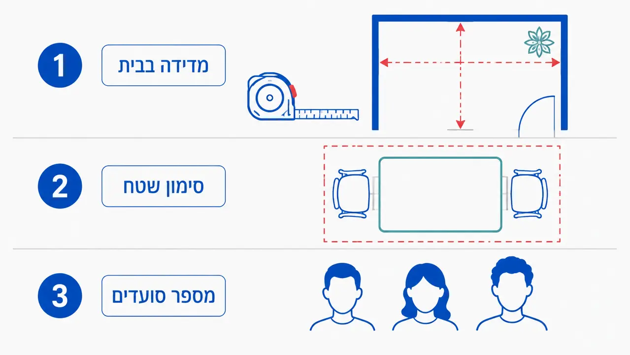 צ׳ק ליסט לפני רכישת פינת אוכל
