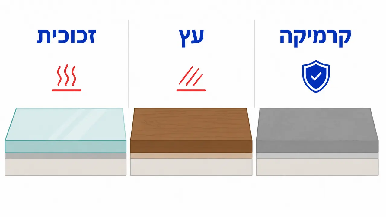חומרי גלם לפלטת שולחן והתמודדות עם שריטות וחום