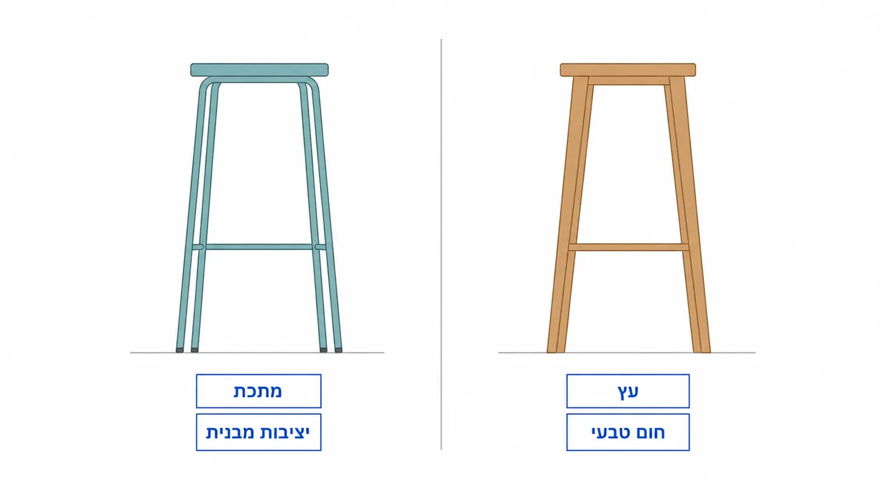 עץ מתכת והשפעת חומר הגלם על יציבות