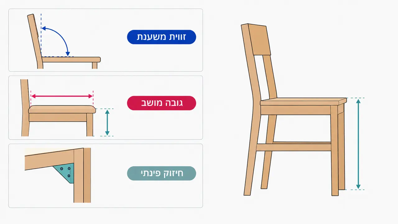 בחירת כסאות עץ לפינת האוכל