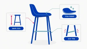 ‏כסאות בר עודפים לבית שלכם